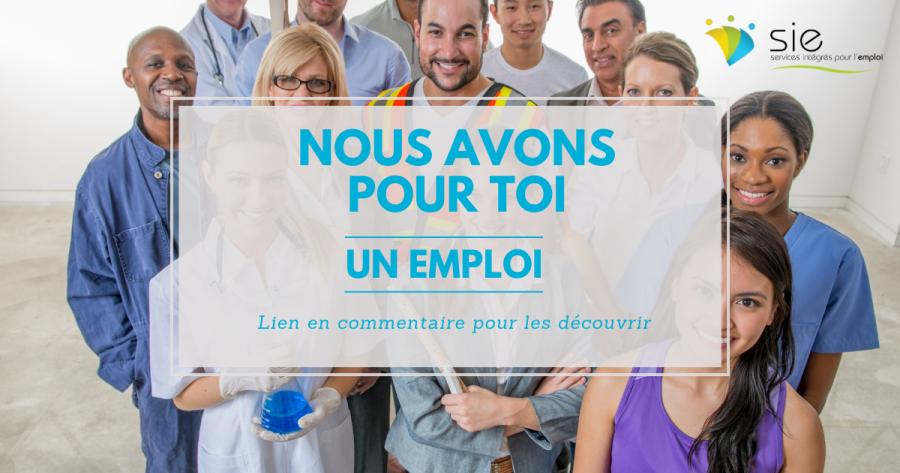Emplois disponibles à ce jour !