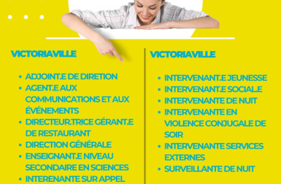 Emplois disponibles 30 août 2023