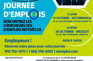 EMPLOYEURS | Journées d'emplois pour recruter !