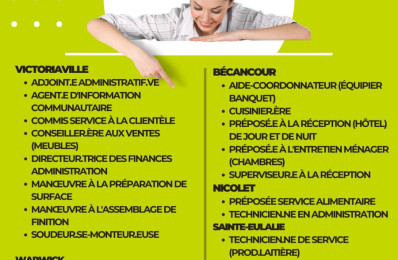Emplois pour vous !