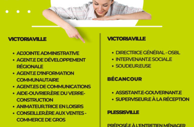 CE 31 OCTOBRE 2023 | EMPLOIS DISPONIBLES