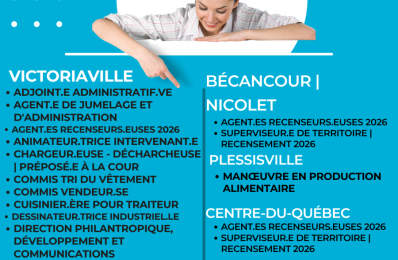 Emplois disponibles | 28 janvier 2026