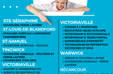 EMPLOIS DISPONIBLES | 25 FÉVRIER 2026